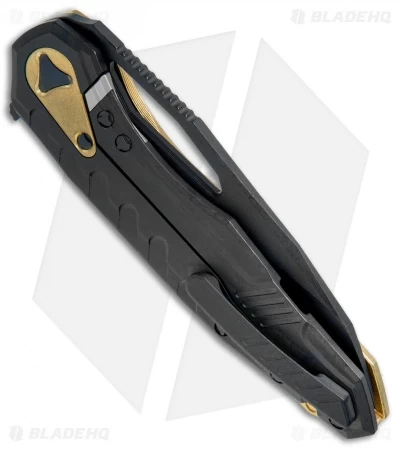 Microtech Sigil MK6 Frame Lock Knife Brass/Black (3.75" DLC Serr) 5 Microtech Sigil MK6 Frame Lock Knife Brass/Black (3.75" DLC Serr) - Image 3