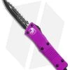 Microtech Troodon D/E OTF Automatic Knife Violet (3" Black Full Serr)