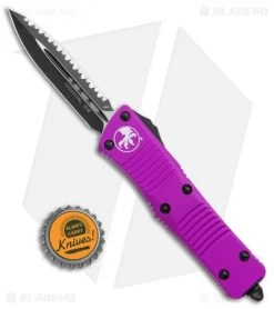 Microtech Troodon D/E OTF Automatic Knife Violet (3" Black Full Serr) 9 Microtech Troodon D/E OTF Automatic Knife Violet (3" Black Full Serr) -Microtech Shop MIcrotech Troodon DE OTF Auto Violet Black Full Serr 138 3VI BHQ 97893 jr bottlecap