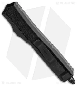 Microtech Makora Signature D/E OTF Automatic Knife Black Aluminum (3.4" Black) -Microtech Shop Makora D E Shadow DLC Standard DLD Hardware BHQ 143336 td side