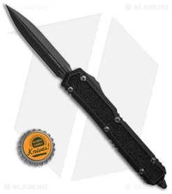 Microtech Makora Signature D/E OTF Automatic Knife Black Aluminum (3.4" Black) -Microtech Shop Makora D E Shadow DLC Standard DLD Hardware BHQ 143336 td size