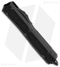 Microtech Makora Signature D/E OTF Automatic Knife Black Aluminum (3.4" Black) -Microtech Shop Makora D E Shadow DLC Standard DLD Hardware BHQ 143336 td spine