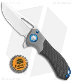 Marfione Custom Protocol HP BBTI Bolster CF Blue Ti (3" Mirror) 394-MCK -Microtech Shop Mardione Custom Protocol HP BBTI Bolster CF Blue Ti Mirror BHQ 107988 jr bottlecap