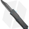 Marfione Custom Carbon Fiber Combat Troodon OTF Bowie Knife (Damascus)