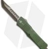 Marfione Custom Combat Troodon Hellhound Tanto OTF Knife OD Green (Bronze Apoc)