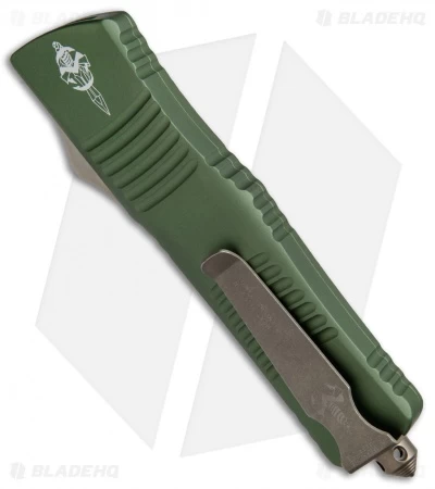 Marfione Custom Combat Troodon Hellhound Tanto OTF Knife OD Green (Bronze Apoc) 5 Marfione Custom Combat Troodon Hellhound Tanto OTF Knife OD Green (Bronze Apoc) - Image 3