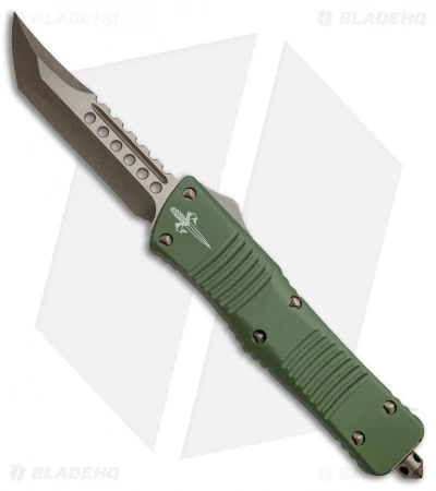 Marfione Custom Combat Troodon Hellhound Tanto OTF Knife OD Green (Bronze Apoc) 3 Marfione Custom Combat Troodon Hellhound Tanto OTF Knife OD Green (Bronze Apoc)