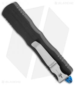 Marfione Custom Dirac OTF Automatic Knife Aluminum/Blue Ringed (3" Mirror) -Microtech Shop Marfione Custom Dirac OTF Auto Mirror BHQ 115574 jr side