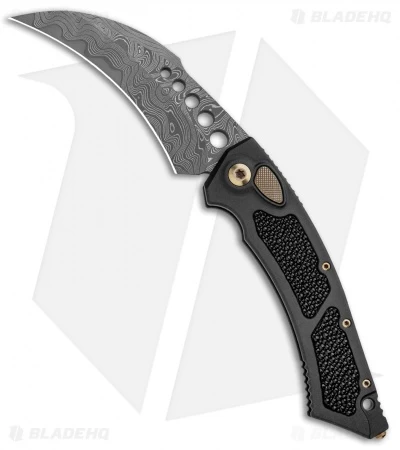Marfione Custom Hawk Automatic Knife Stingray Skin (CTS-XHP Core Damascus) 3 Marfione Custom Hawk Automatic Knife Stingray Skin (CTS-XHP Core Damascus)