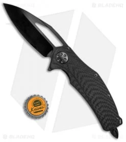 Marfione Custom Matrix-R Flipper Knife Carbon Fiber (3.75" High Polished DLC) -Microtech Shop Marfione Custom Matrix R CF High Polished DLC BHQ 68708 jr bottlecap