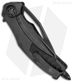 Marfione Custom Matrix-R Flipper Knife Carbon Fiber (3.75" High Polished DLC) -Microtech Shop Marfione Custom Matrix R CF High Polished DLC BHQ 68708 jr side