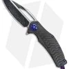 Marfione Custom Matrix-R Flipper Knife Carbon Fiber/Purple Haze (Dark Matter)