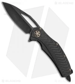 Marfione Custom Matrix-R Flipper Knife Carbon Fiber (3.75" DLC Apocalyptic)