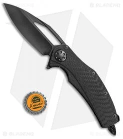 Marfione Custom Matrix-R Flipper Knife Carbon Fiber (3.75" DLC Hand Rubbed) -Microtech Shop Marfione Custom Matrix R CF TT Satin BHQ 68437 jr bottlecap