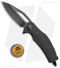 Microtech Marfione Custom Mini Matrix R Knife Carbon Fiber (3" Black DLC Mirror) -Microtech Shop Marfione Custom Mini Matrix R CF Black Mirror BHQ 68434 jr bottlecap 2