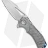 Marfione Custom Protocol Ti Bolster W/ Silvertwill CF Handle. (3" Satin)