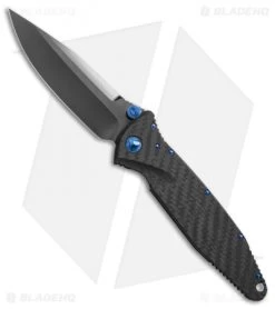 Marfione Custom Socom Elite S/E Knife CF W/ Flamed Spacer + Blue HW (DLC Mirror)
