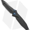 Marfione Custom Socom Elite T/E Knife CF W/ Flamed Spacer + Blue HW (DLC Mirror) -Microtech Shop Marfione Custom Socom Elite Tanto CF Flamed spacer blue ti hw DLC mirror BHQ 75772 er 2
