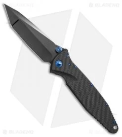 Marfione Custom Socom Elite T/E Knife CF W/ Flamed Spacer + Blue HW (DLC Mirror)