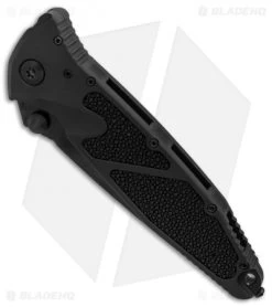 Marfione Custom Socom Elite Tanto Manual Knife Ray (4" DLC Razorwire Damascus) -Microtech Shop Marfione Custom Socom Elite Tanto Ray DLC Razorwire Damascus BHQ 85188 er spine