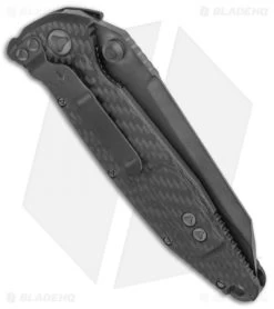 Marfione Custom Socom Elite Liner Lock Knife Warcom Carbon Fiber (4" DLC) -Microtech Shop Marfione Custom Socom Elite Warcom DLC TTAP CF DLC HW DLC Warcom BHQ 138632 jr side