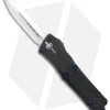 Marfione Custom Troodon OTF Knife Anodized Hefted Black Aluminum (3" Mirror)