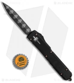 Marfione Custom Ultratech D/E OTF Knife Copper HW (3.4" Ladder Damascus) -Microtech Shop Marfione Custom Ultratech DE OTF Copper HW Ladder Damascus BHQ 1050660 jr bottlecap202