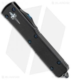 Marfione Custom Ultratech Tanto Chisel Grind OTF Knife (3.4" Satin) -Microtech Shop Marfione Custom Ultratech Tanto Chisel Grind OTF Satin BHQ 102558 jr spine