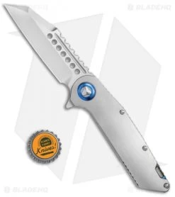 Marfione Custom Warhound Frame Lock Knife Ti W/ Flamed Backspacer (3.75" Satin) -Microtech Shop Marfione Custom Warhound Ti Flamed Backspacer BHQ 76597 jr bottlecap