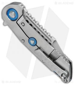 Marfione Custom Warhound Frame Lock Knife Ti W/ Flamed Backspacer (3.75" Satin) -Microtech Shop Marfione Custom Warhound Ti Flamed Backspacer BHQ 76597 jr side