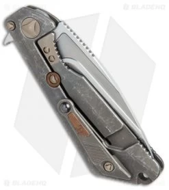 Marfione / Strider Custom MSG-3.5 Flipper Knife Fallout/Copper (3.5" W2 Hamon) -Microtech Shop Marfione Strider Custom MSG copper inlay W2 hamon BHQ 71508 er side