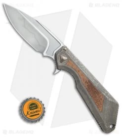 Marfione / Strider Custom MSG-3.5 Flipper Knife Fallout/Copper (3.5" W2 Hamon) -Microtech Shop Marfione Strider Custom MSG copper inlay W2 hamon BHQ 71508 er size