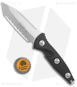 Microtech Socom Alpha Mini S/E Fixed Blade Tanto (3.75" SW Full Serr) -Microtech Shop Micortech Socom Alpha Mini SE Tanto SW Full Serr BHQ 140615 jr bottlecap