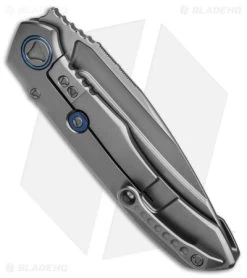 Microtech Anax Integral Frame Lock Knife BB Ti/Carbon Fiber (4" Bead Blast) -Microtech Shop Microtech Anax Integral FLK BB Ti CF 4in BB BHQ 175955 td side