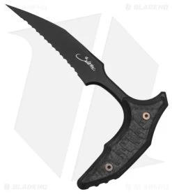 Microtech BEE S/E Wharncliffe Double Push Daggers Carbon Fiber (2.5" DLC Serr) -Microtech Shop Microtech BEE SE Wharncliffe Double Push Daggers Carbon Fiber 2in DLC Serr BHQ 149053 td 2