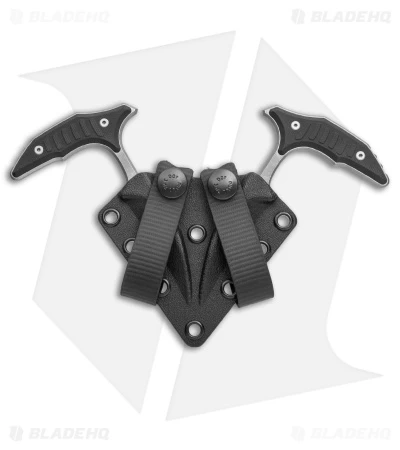 Microtech BEE S/E Wharncliffe Double Push Daggers Black G-10 (2.5" AP Full Serr) 8 Microtech BEE S/E Wharncliffe Double Push Daggers Black G-10 (2.5" AP Full Serr) - Image 6