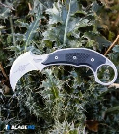 Microtech Bastinelli Iconic Karambit Fixed Blade Knife (Stonewash) 118-10R -Microtech Shop Microtech Bastinelli Iconic Karambit Fixed Blade Knife Stonewash 118 10R BHQ 99151 kp pokeys web jr