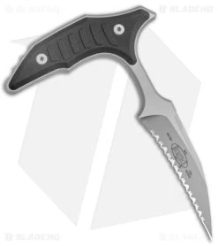 Microtech BEE S/E Wharncliffe Double Push Daggers Black G-10 (2.5" BB Full Serr) -Microtech Shop Microtech Bee Double SE Wharncliffe SS BB FS Black G 10 218D 9GTBKS BHQ 141749 jr 2