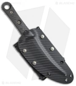 Microtech Borka SBK Fixed Blade Knife Carbon Fiber (5" Black) 200-1DLC -Microtech Shop Microtech Borka SBK CF Black 200 1DLC BHQ 67807 jr sheath