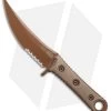 Microtech Borka SBK Fixed Blade Knife Tan G-10 (5" Tan Serr) 200-2PVDTN