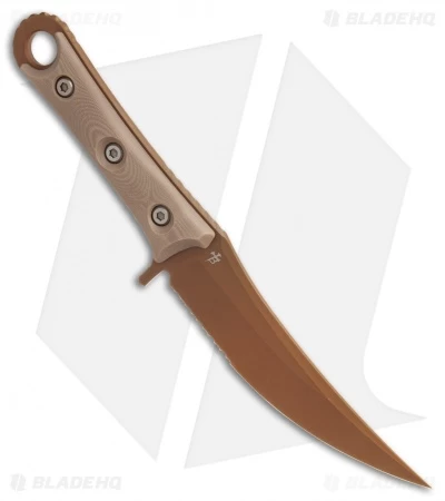 Microtech Borka SBK Fixed Blade Knife Tan G-10 (5" Tan Serr) 200-2PVDTN 4 Microtech Borka SBK Fixed Blade Knife Tan G-10 (5" Tan Serr) 200-2PVDTN - Image 2