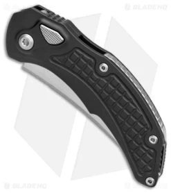 Microtech Brachial Automatic Knife Black Aluminum (3.25" Serrated Stonewash) -Microtech Shop Microtech Brachial Auto Black Aluminum Serr SW BHQ 157446 jr spine