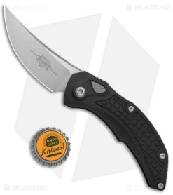 Microtech Brachial Automatic Knife Black Aluminum (3.25" Stonewash) -Microtech Shop Microtech Branchial Auto SE STD 268A 10 BHQ 140429 jr bottlecap