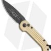 Microtech LUDT Automatic Knife Champagne Gold (3.4" Black) -Microtech Shop Microtech Champagne LUDT Automatic Knife Black PLN BHQ 1187 LS