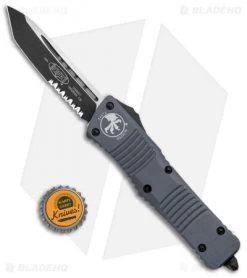Microtech Combat Troodon Automatic OTF Knife Tanto Gray (3.8" Black Serr) 9 Microtech Combat Troodon Automatic OTF Knife Tanto Gray (3.8" Black Serr) -Microtech Shop Microtech Combat Troodon Auto OTF Tanto Gray Black Serr 144 2GY BHQ 98225 jr bottlecap 1