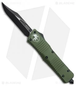 Microtech Combat Troodon Bowie OTF Knife OD Green (3.8" Black) 146-1OD
