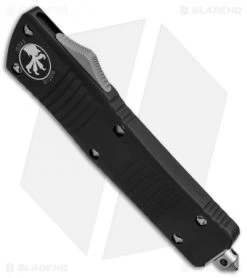 Microtech Combat Troodon Bowie OTF Knife (3.8" Satin) 146-4 -Microtech Shop Microtech Combat Troodon Bowie Standard Satin 146 4 BHQ 51732 jr spine