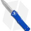 Microtech Combat Troodon D/E OTF Automatic Knife Blue (3.8" Stonewash) -Microtech Shop Microtech Combat Troodon D E OTF Automatic Knife Blue 3.8in Stonewash 142 10BL BHQ 98051 1