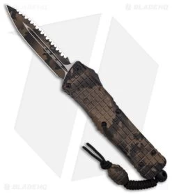 Microtech Combat Troodon D/E OTF Knife Frag Signature Series (3.8" Coyote Camo)