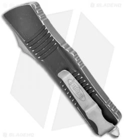 Microtech Combat Troodon D/E OTF Automatic Knife Distressed Black (3.8" Apoc) -Microtech Shop Microtech Combat Troodon DE OTF Auto Apocalyptic 142 10DBK BHQ 123484 jr side